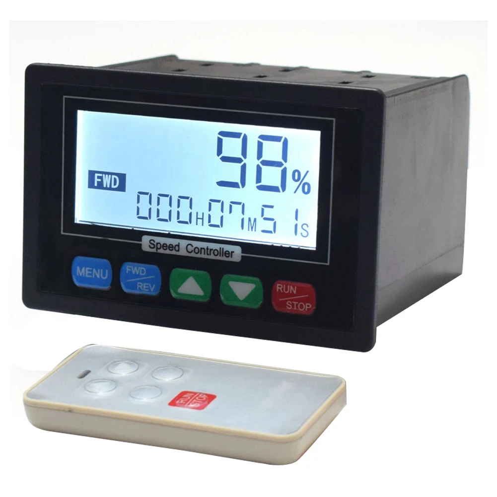 

PWM Motor Speed Controller 10-55V DC Manual And Automatic Signal Regulator With Remote Control With LCD Screen With Backlight