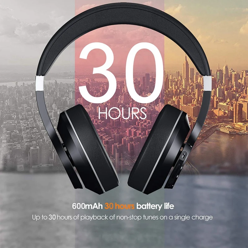 

Low-Latency Headset Bluetooth 5.0, Wearable Active Noise Reduction Bluetooth Headset, Support APTX, Super B Headset