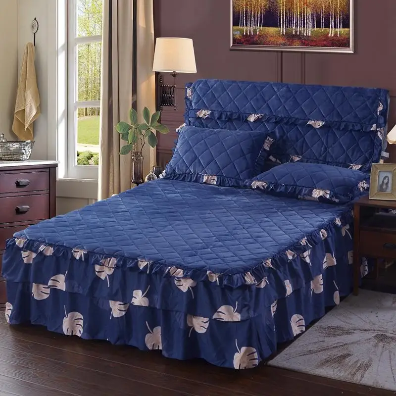Кроватная юбка в Корейском стиле комплект постельного белья покрывала
