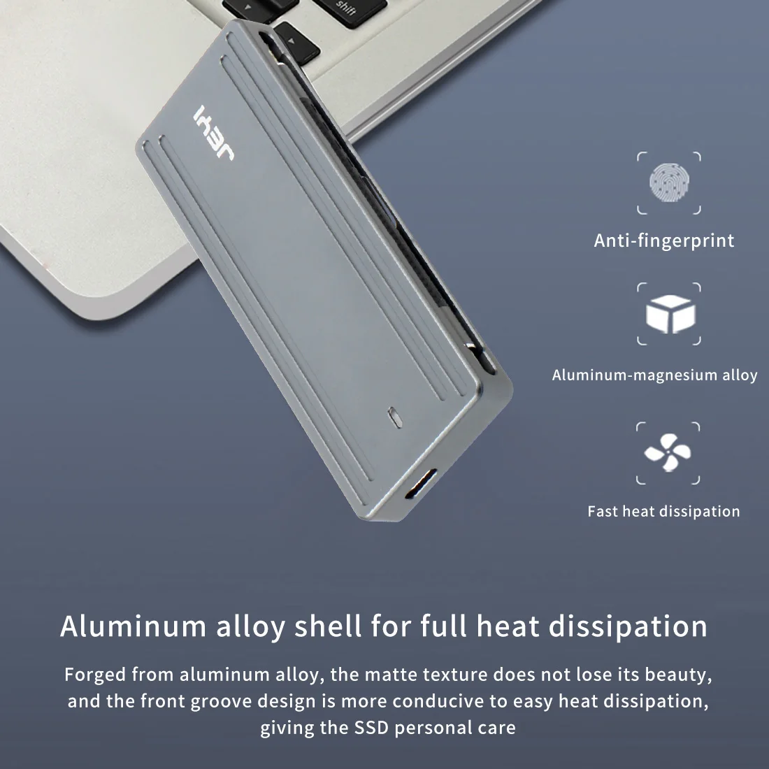 JEYI i9 GTR Aluminium TYPEC3.1 Mobile Hdd Box Optibay HDD Enclosure TYPE C m. 2 USB3.1 M.2 PCIE SSD U.2 PCI-E for 2260 2280
