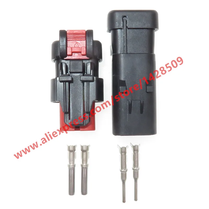10 Sets 2 Pin Car Auto Camshaft Sensor Plug Female Male Waterproof Electrical Wiring Harness Connector For Cars Excavator | Обустройство
