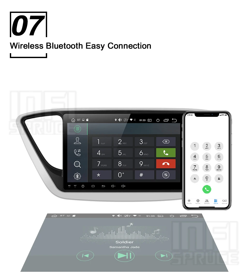 32G PX30 infispruce автомобильный DVD gps для hyundai Verna Solaris " Android 9,0 автомобильный ПК головное устройство 1024*600 Автомобильная Радио Навигация