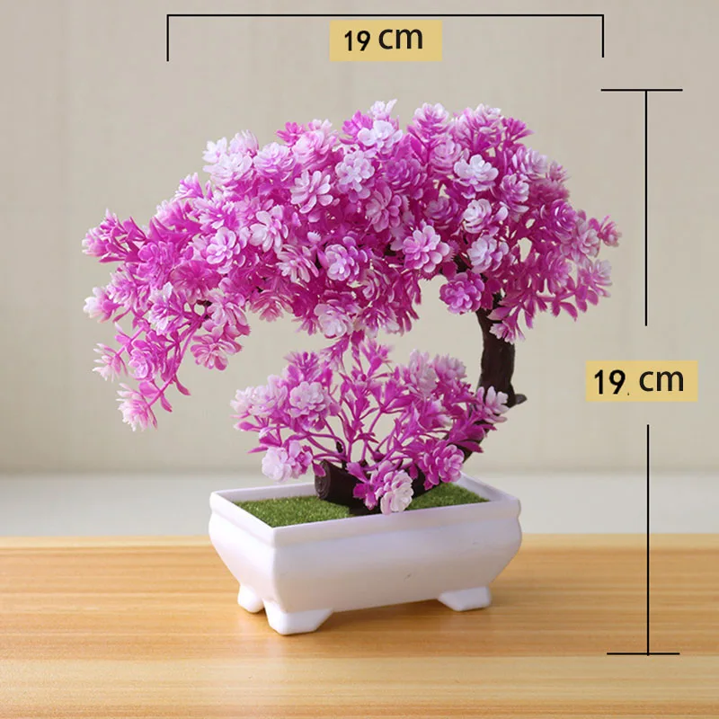 

Artificial Plants Pine Bonsai Small Tree Pot Plants Fake Flowers Potted Ornaments For Home Room Decoration Hotel Garden Decor