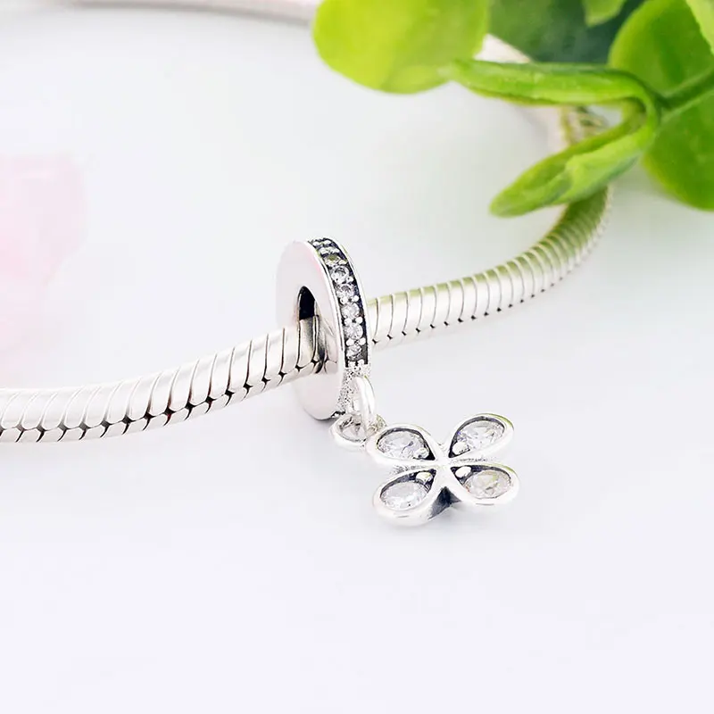 Шарм-бусина из серебра 925 пробы в форме каплевидной капли | Украшения и аксессуары