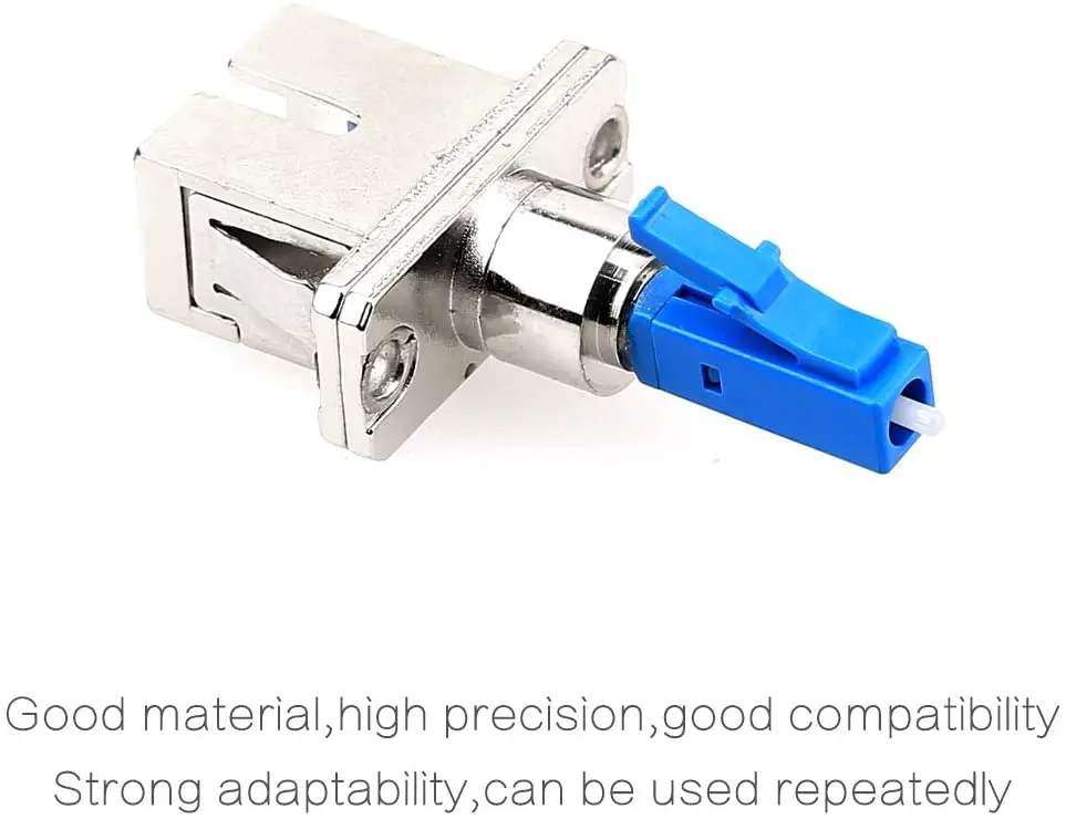 2 pieces /pack Single Mode 9/125 LC Male to SC Female Hybrid Optical Fiber Adapter Connector
