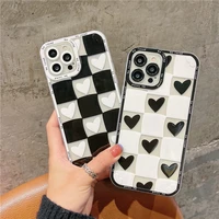 punqzy simple candy color love gift phone case for iphone 13 12 11 pro x xr xs max se 7 8 6 all inclusive drop protection cover