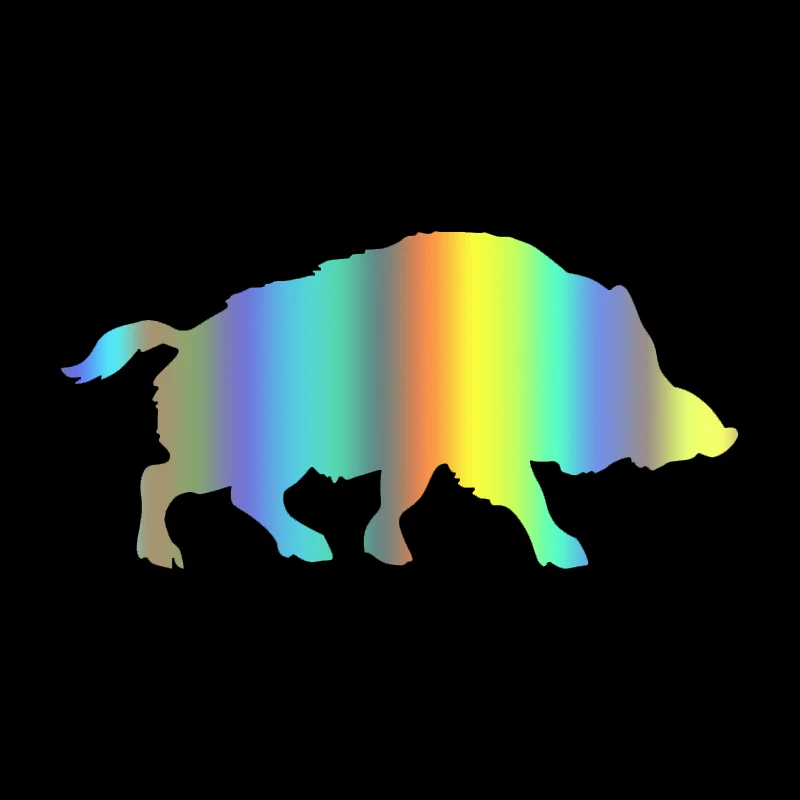 

S51190 Various Sizes/Colors Car Stickers Vinyl Decal Wild Boar Pig Motorcycle Decorative Accessories Waterproof