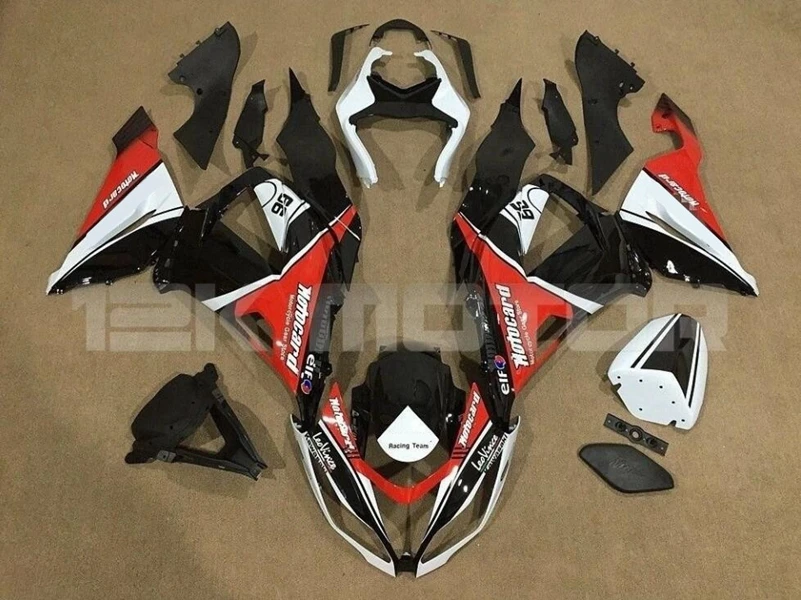 

4 Gifts New ABS Motorcycle Full Fairings kit Fit for Kawasaki Ninja ZX-6R 636 2013 2014 2015 2016 2017 Body set Red Black