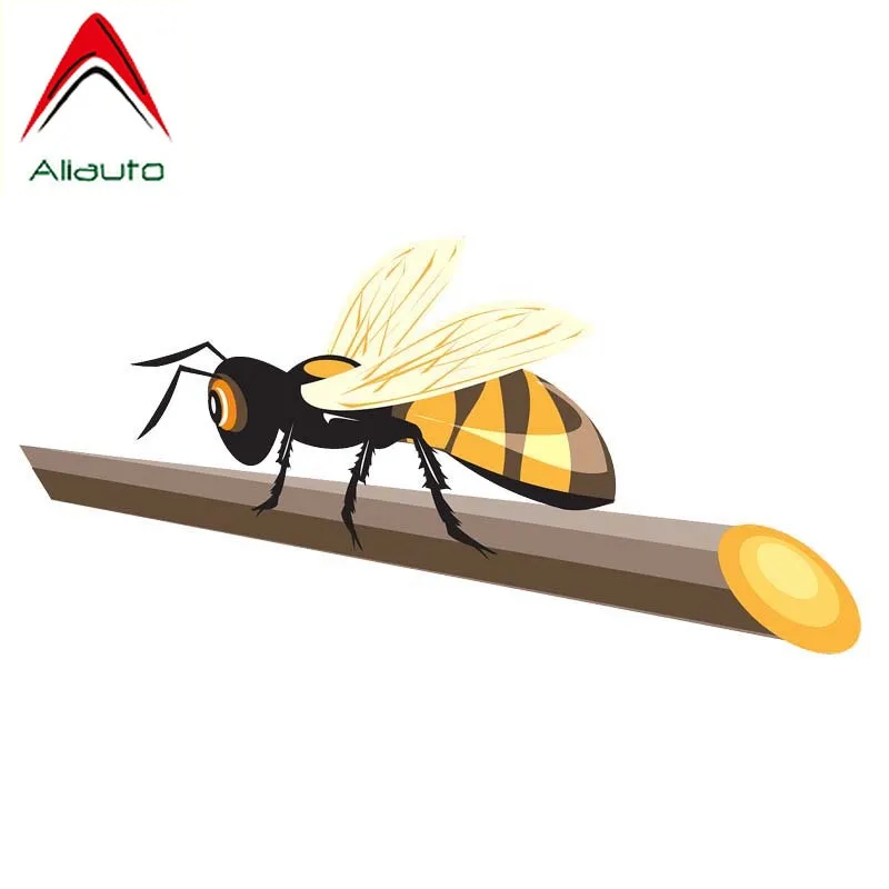 Забавная Автомобильная наклейка Aliauto пчела на фото аксессуары из ПВХ для Volkswagen Polo