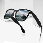 Солнцезащитные очки поляризационные UV400 для мужчин и женщин, винтажные брендовые дизайнерские зеркальные солнечные аксессуары для вождения, квадратной формы, лето