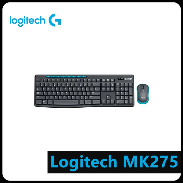 Logitech MK275 USB Wireless Keyboard 1000 DPI Optical Ergonomic Mouse Combo Computer Peripheral | Компьютеры и офис