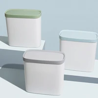 nordic white waste bin plastic large bathroom press simple waterproof trash can toilet cubo basura household cleaning tools 50