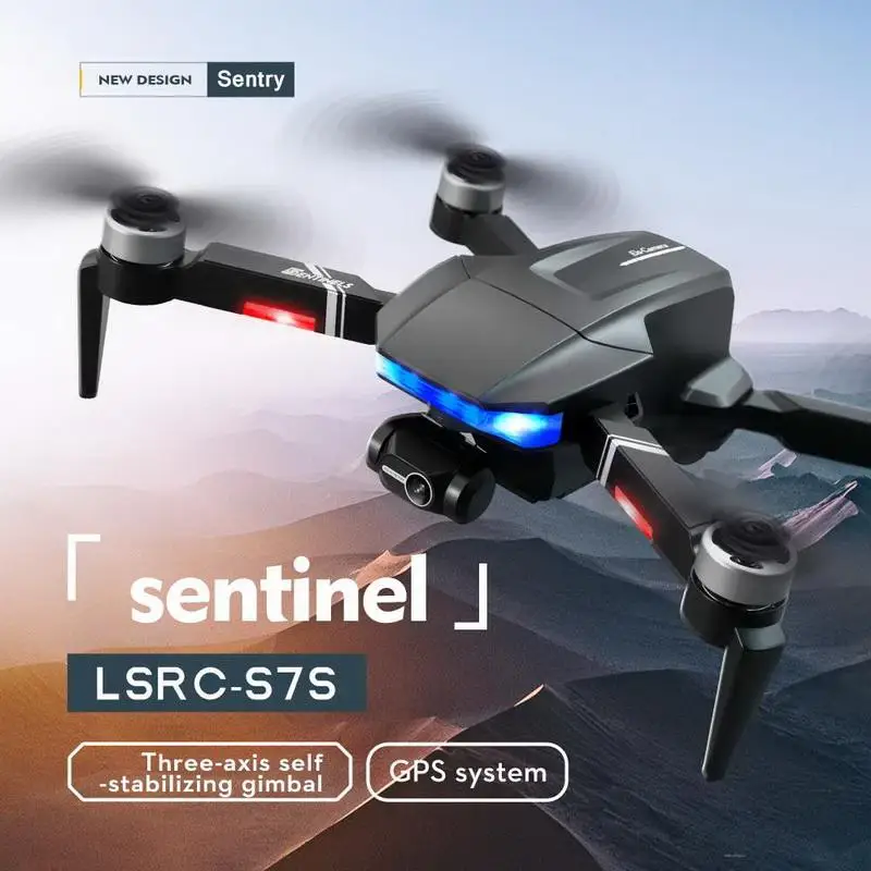 

Новинка Дрон S7S 6K HD трехосевая Механическая камера GPS 5G WIFI FPV Бесщеточный двигатель профессиональные дроны Радиоуправляемый квадрокоптер ве...