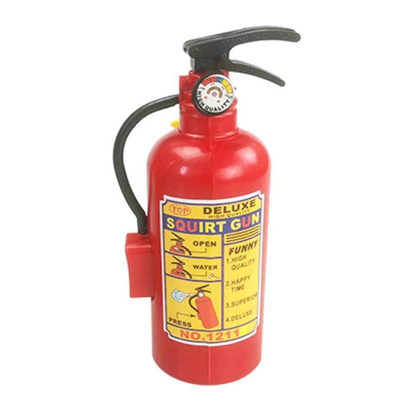 

Funny Novelty Toys Water Squirter Outdoor Summer Beach Toy Plastic Fire Extinguisher Water Gun Great Fireman Toy for Kid