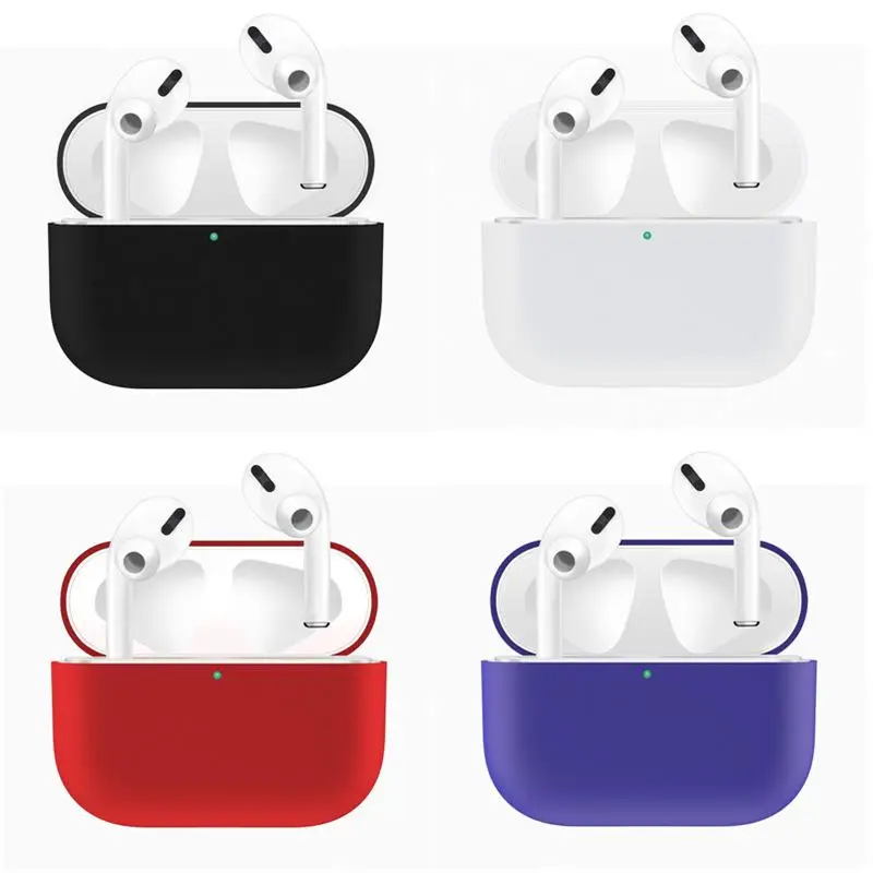 Мягкие силиконовые беспроводные Bluetooth наушники из ТПУ для AirPods Pro защитный чехол