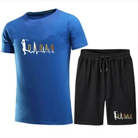 mens tracksuit summer clothes sportswear two piece set t shirt shorts track clothing male sweatsuit sports suits casual outfit
