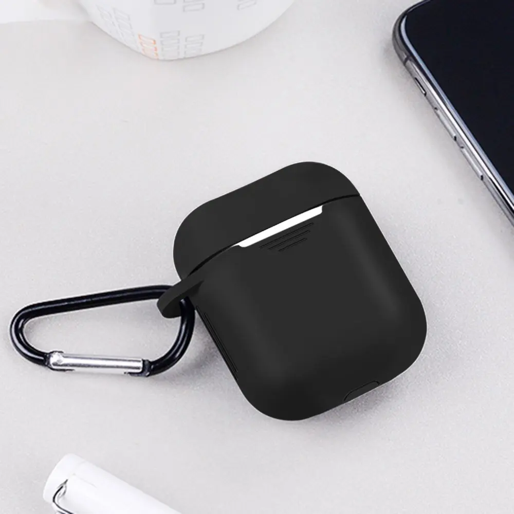 Soft Silicone Case For Apple Airpods Cases Protector Sleeve Ultra Thin Cover Shockproof Pouch Air Pods Earphone Anti Lost Strap |