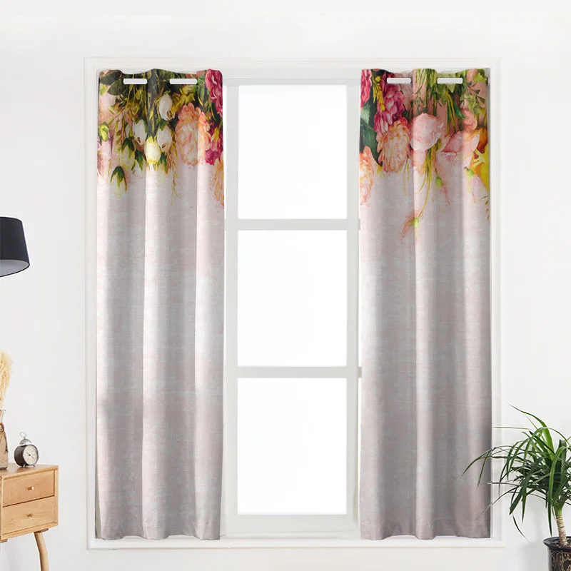 Акварельные цветочные украшения для дома занавески товары гостиной спальни | Дом