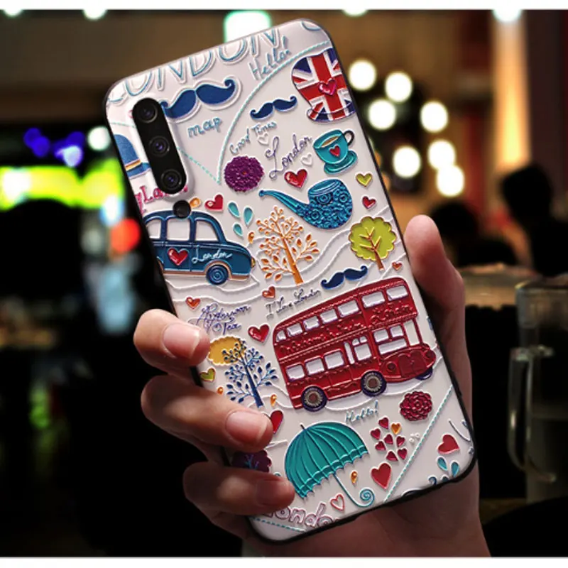 Чехол для OPPO Realme X3 SuperZoom 3D Цветочный тисненый Мягкий силиконовый чехол X50 Pro 6 C3 C11 X 3