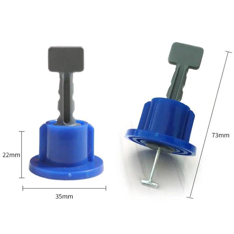 

50Pcs Leveling System Kit for Tile Flat Ceramic Floor Wall Construction Tools Reusable Tile Leveling System Kittile