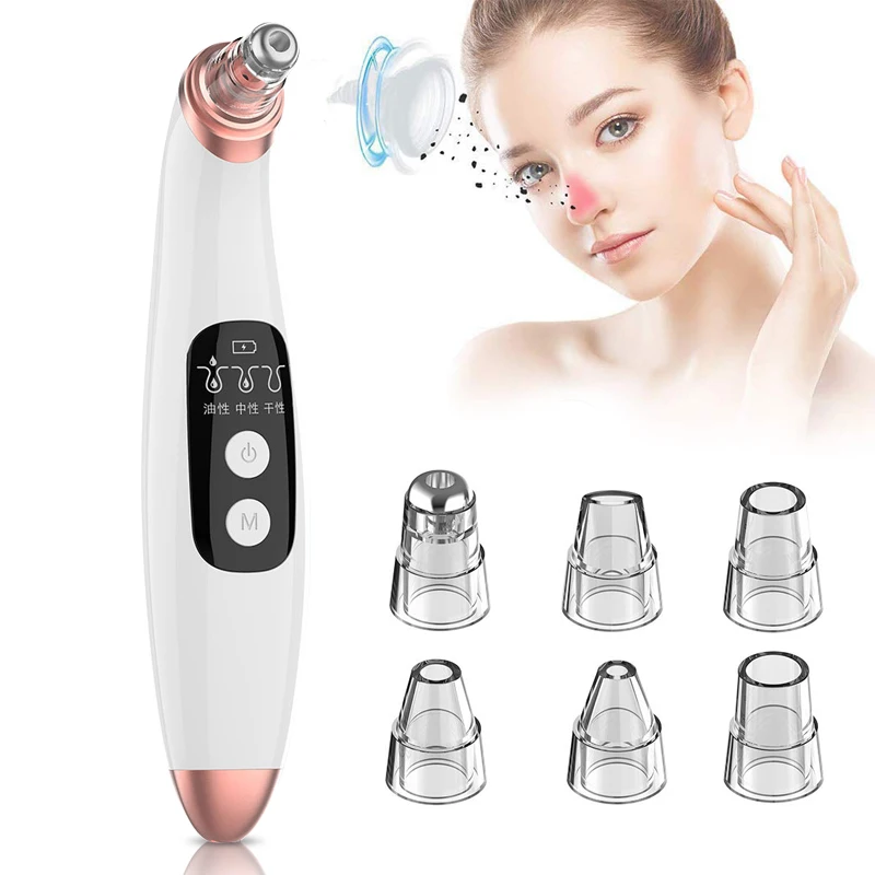 

Blackhead Remover Vacuum Pore Cleaner Face Ance Pimple Removal Skin Scrubber Reduce Wrinkles Facial Lifting