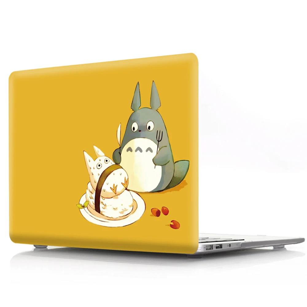 Cute Totoro HRH японский аниме МИЛЫЙ Тоторо прочный корпус ноутбука корпус ПК Жесткий Чехол для Mac Air Pro retina Touch Bar A1989 A1990 A1706 A2159 - Цвет: Cute Totoro