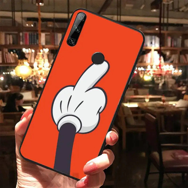 LJHYDFCNB Прохладный жест Bling симпатичный чехол для телефона Huawei Y5 Y6 Y7 Y9 Prime Pro II 2019