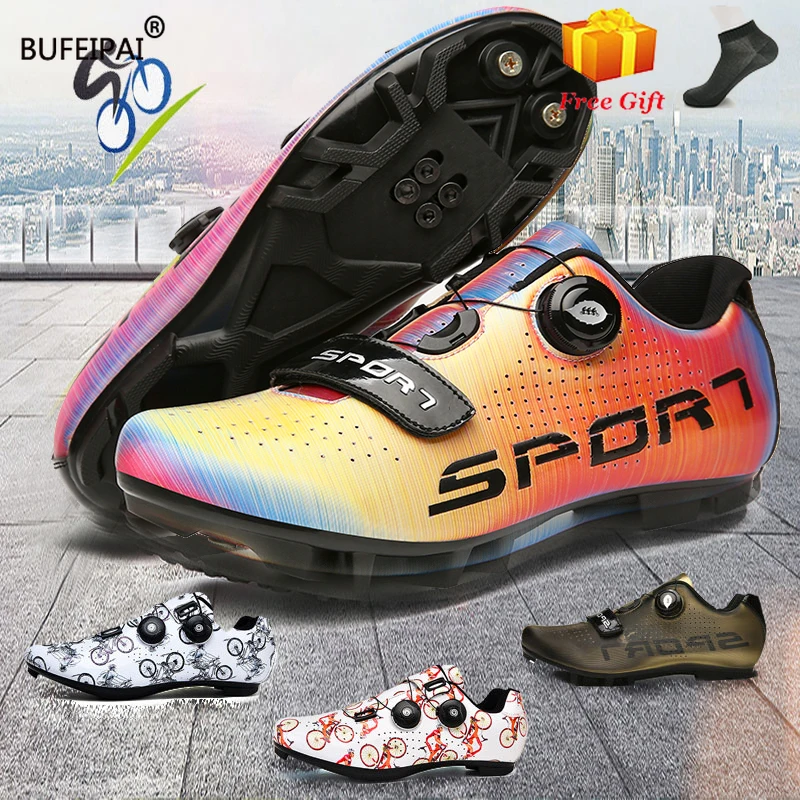 2020 Fall/Winter MTB Cycling Shoes Men Breathable Racing Road Bike Self-Locking Professional Bicycle Sneakers Sports | Спорт и