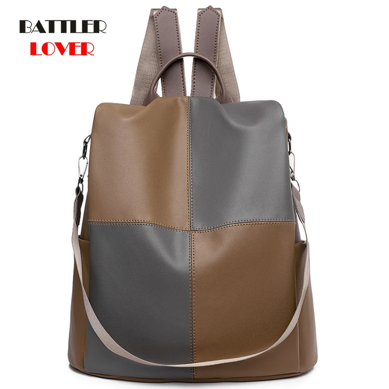 

Women Big Capacity Travel Backpacks Retro Patchwork Design Shoulder Totes For Female Bagpacks Students High Quality School Bags