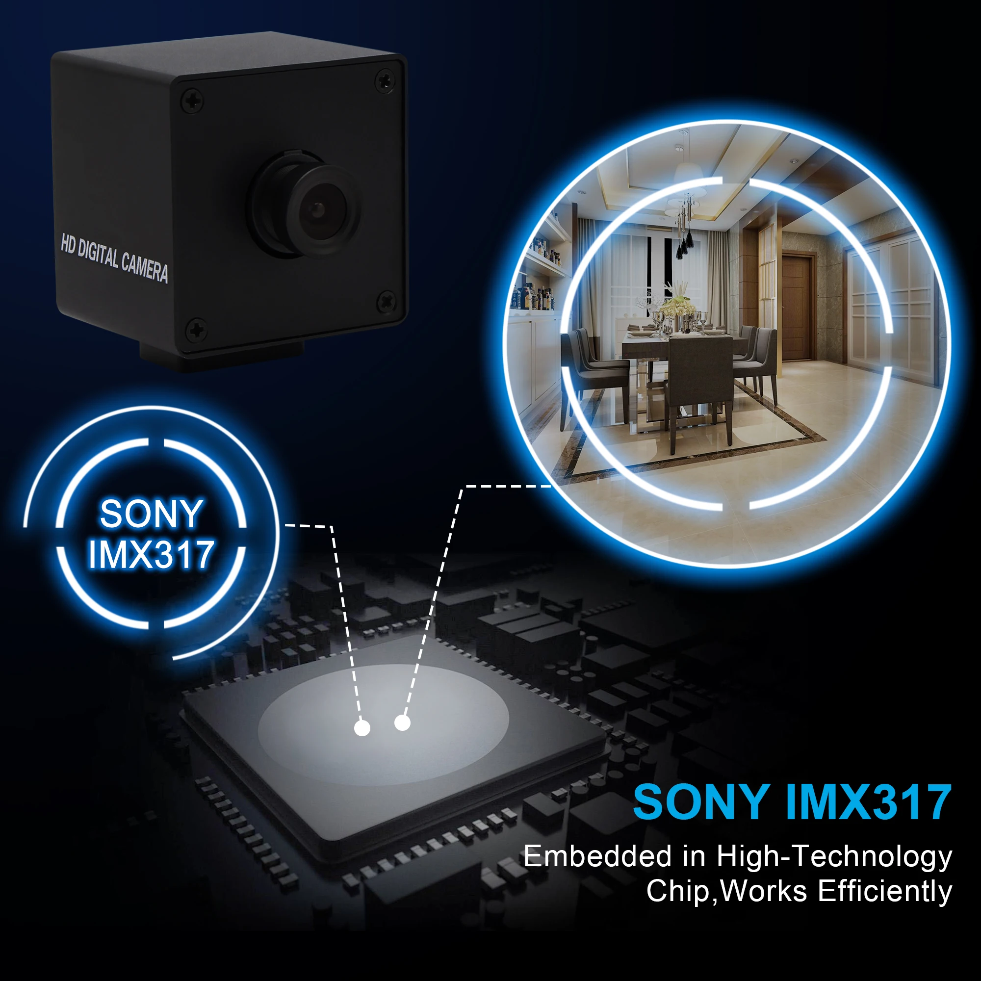 MJPEG 30fps 3840x2160 4K USB веб камера видеонаблюдения CMOS Sony IMX317 с мини Чехол|Камеры