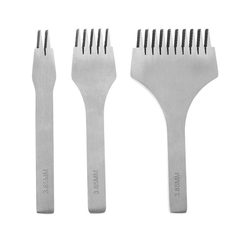 Белое стальное плоское долото 3 85 мм инструменты для кожевенного ремесла Набор