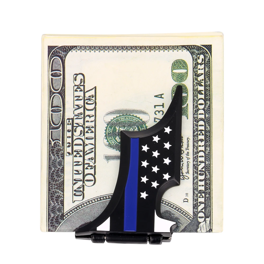 Темно Kight американский флаг США с тонкой синей линией металлический магнитный