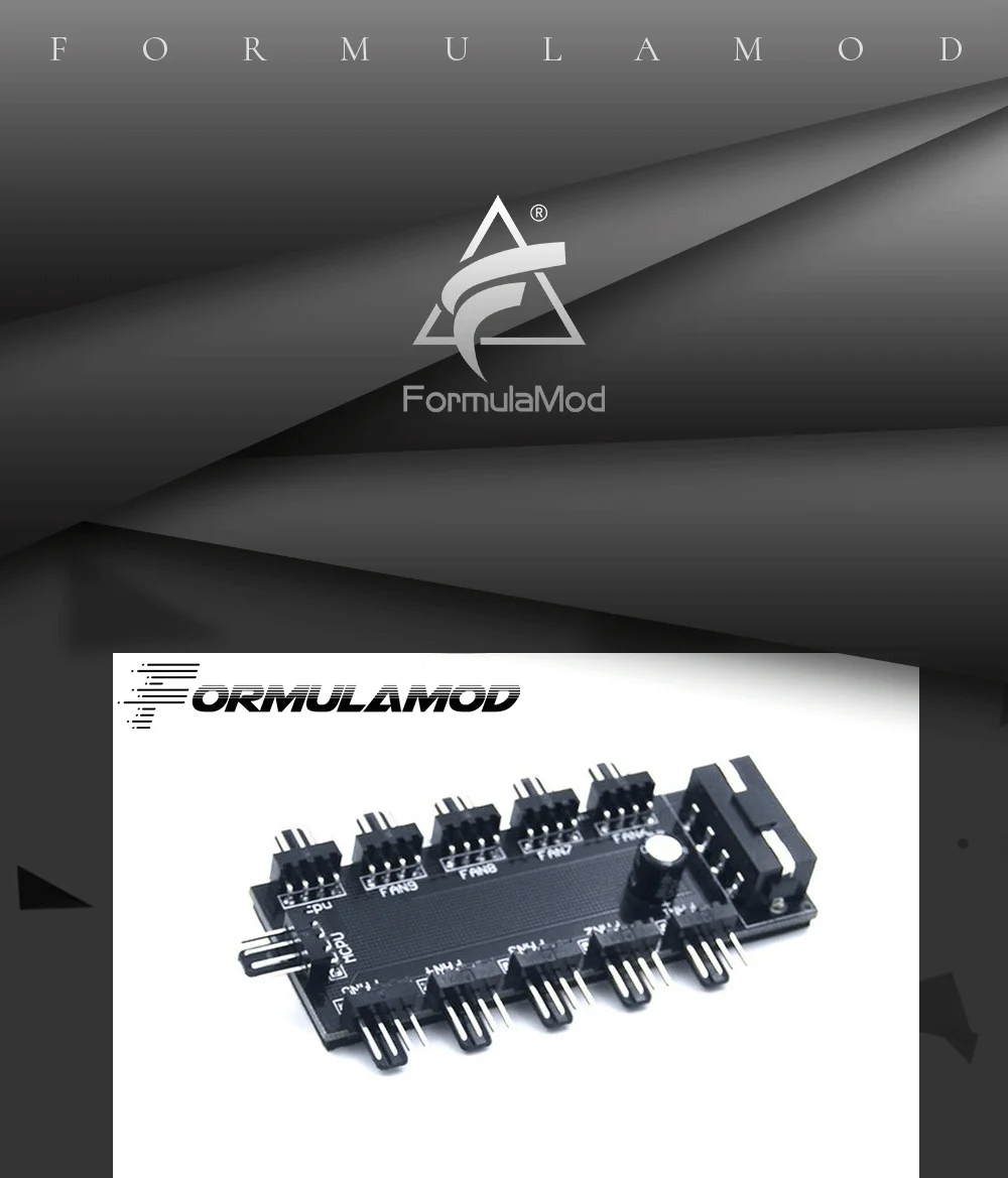 FormulaMod Fm-PWMHub-4N 2510-4P концентратор Sata/D-typ4Pin интерфейс для вентиляторов/насосы ШИМ и питания