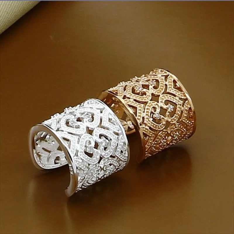 Комплект из кольца и сердца серебра 925 пробы | Украшения аксессуары