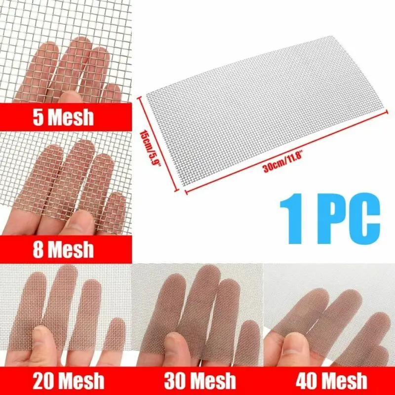 

Stainless Steel Filter 5/8/20/30/40 Mesh Woven Filtration Filter 15cmx30cm
