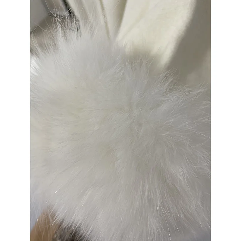 

DEAT 2020 new winter turtleneck full sleeves fur patchwork batwing styles pullover loose wide knitting sweater WO62301M