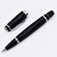 crocodile 2060 resin black rollerball pen fine point 0 5mm sapphire on top with golden clip writing gift pen for office business