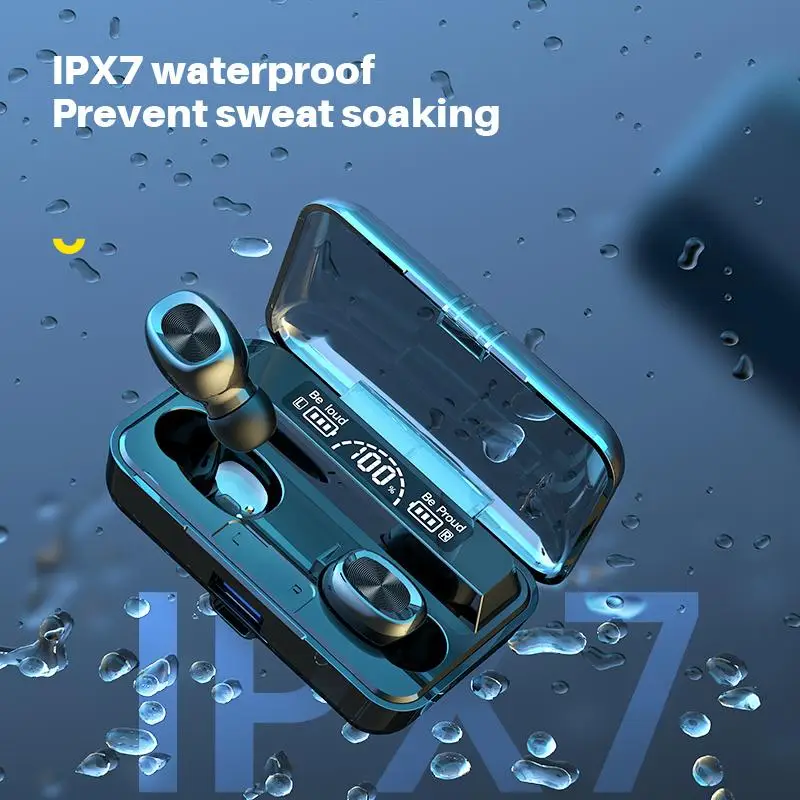 

LED Digital In-ear Wireless Sports Headset Portable Audio Video Earphones Headphones G03-5 TWS Bluetooth Headset