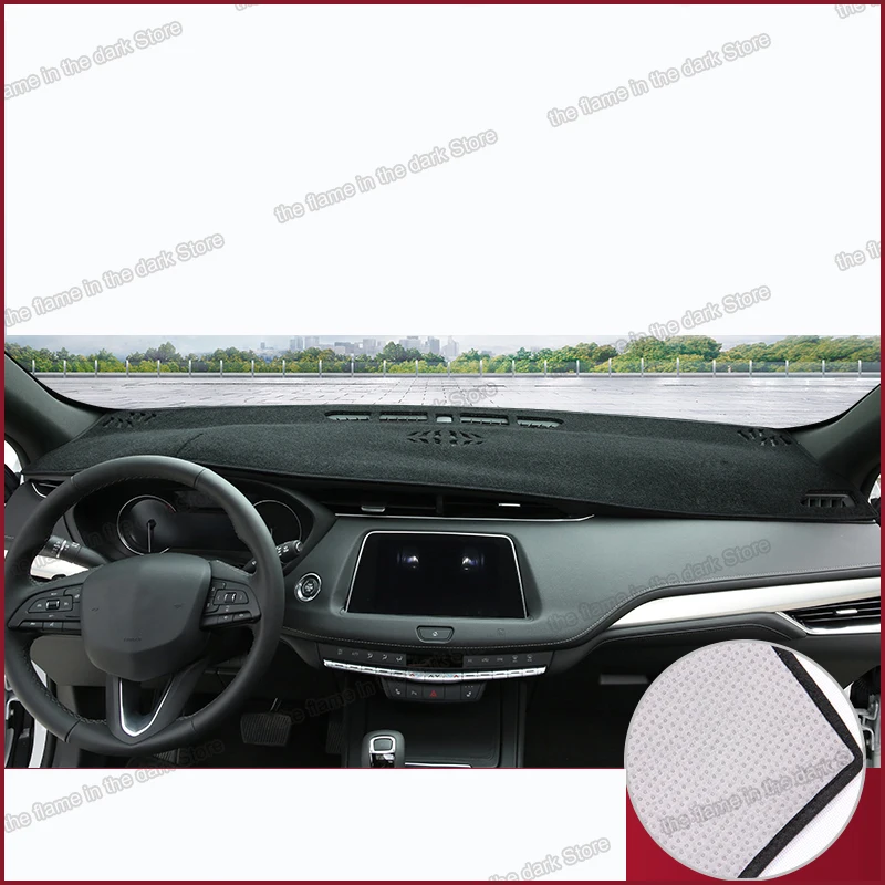 

Коврик для приборной панели автомобиля из полиэстера lsrtw2017, коврик для занавески в багажник для cadillac xt4 2018 2019 2020