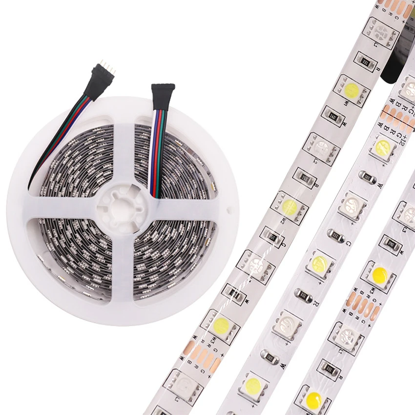 12 V Светодиодные ленты светильник 5 м Водонепроницаемый 5050 RGB/RGBW/RGBWW розовый