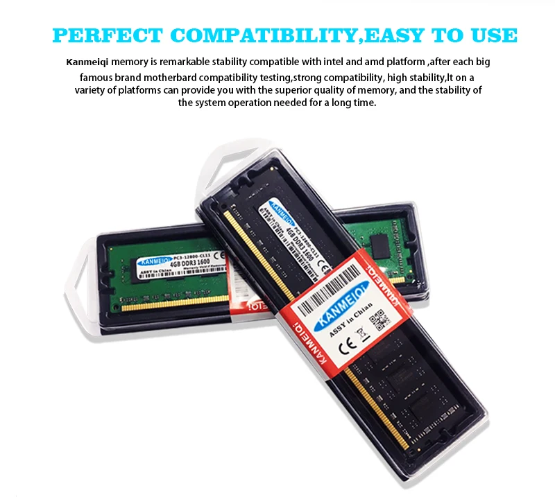 KANMEIQi DDR3 2GB 4GB 8GB 1333mhz 1600MHz PC3 Memory RAM Module Computer Desktop 240pin 1.5V dimm Memoria New