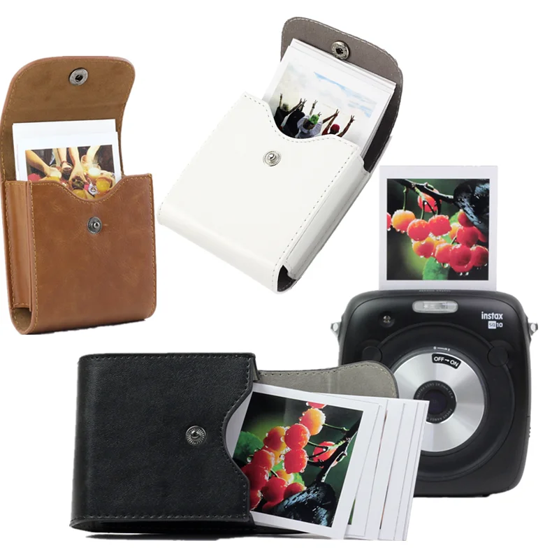 Белая пленка для Fuji Instax Mini 9 чехол кожаный в стиле ретро кармашек с пуговицей Фото