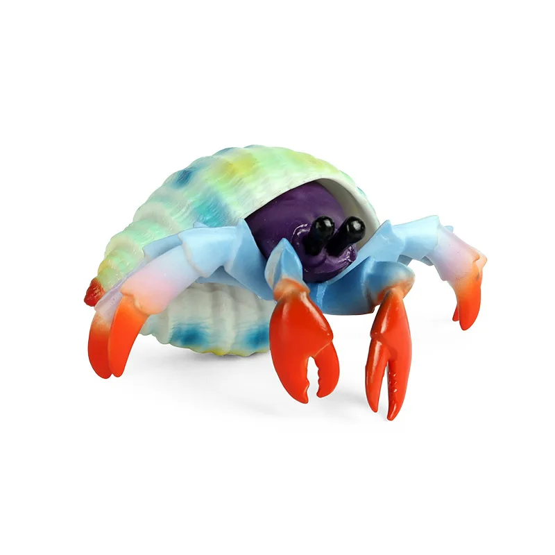 

Children simulation solid marine life model plastic underwater animal hermit crab marine crab toy hand-made decoration