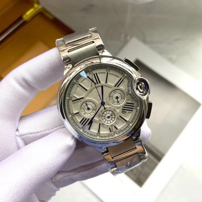 

Luxury Brand Rose Gold Men's Watch Stainless Steel Leather Strap Waterproof Date Designer Quartz Watches Relogio Reloj