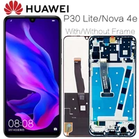 23121080 aaa original lcd with frame for huawei p30 lite lcd display screen for huawei p30 lite screen nova 4e mar lx1 lx2 al01