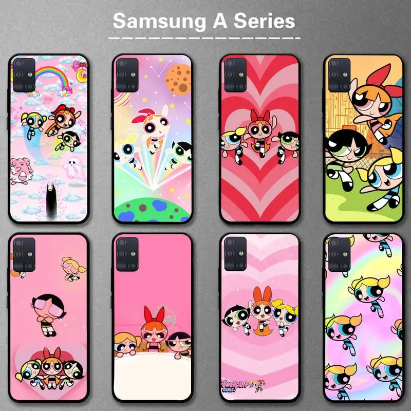 

Powerpuffs Cartoon Girls Phone Case For Samsung A01 A10 A02 A20 A31 A40 A50 S A52 A51 A70 A71 A80 A91 Cover Fundas Coque