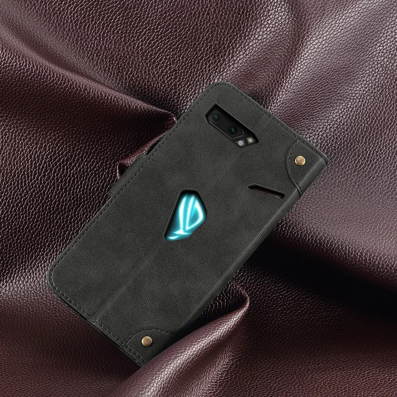 Для Asus ROG Phone II 2 чехол Ретро Магнитный Флип Бумажник кожаный для ZS660KL уникальная