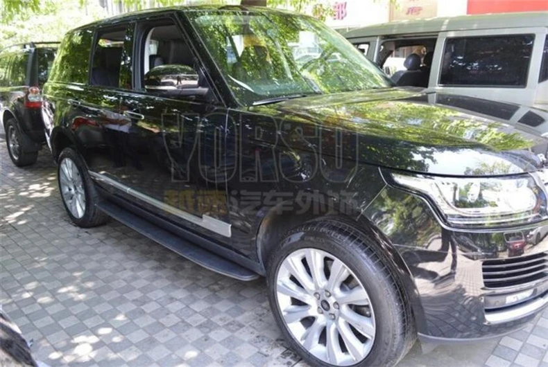 Подножки для Land Rover Range VOGUE HSE 2013 2021 боковые ступенчатые педали высококачественные