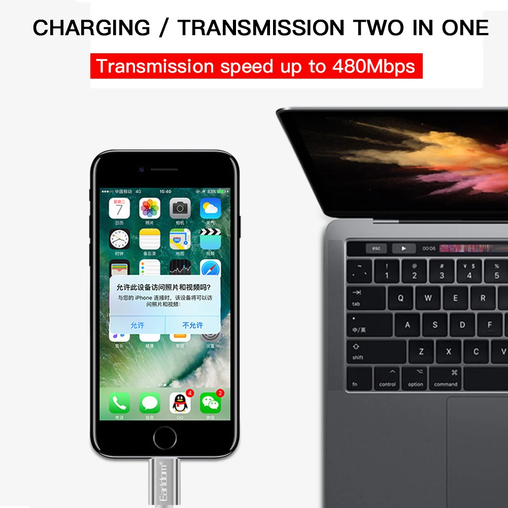 Удлинительный usb-кабель для iPhone 6 7 8 Android многоцелевой удлинитель зарядки кабель