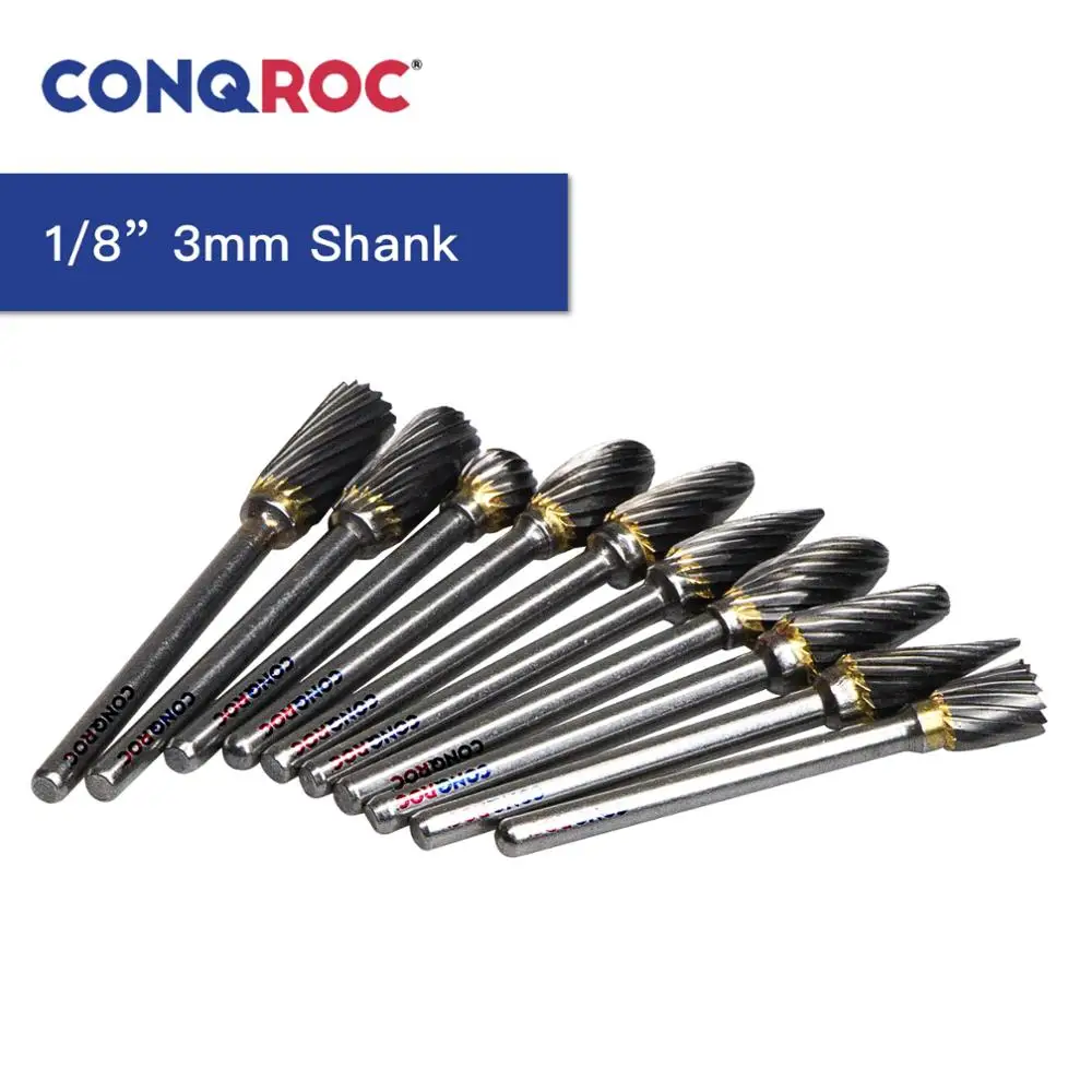 Набор карбидных роторных напильников YG8 10 шт. роторный инструмент однорезьбовые